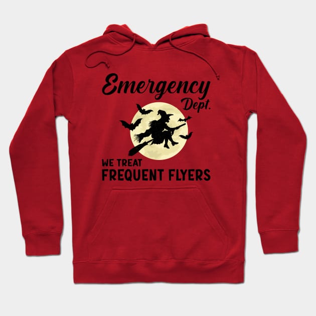 ER Nurse Halloween Emergency Room Dept Nurse Tech ED Rn Fall Hoodie by Nisrine